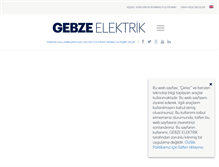 Tablet Screenshot of gebze-elektrik.com